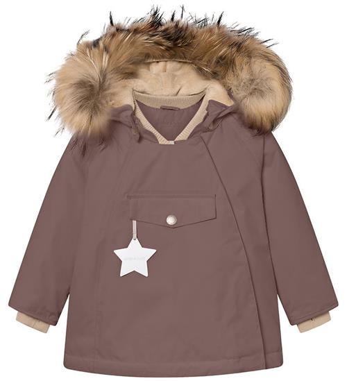 Mini A Ture Vinterjakke - MatWang Fleece/Fur - Peppercorn Plum