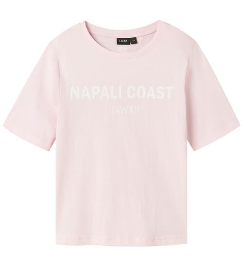 LMTD T-shirt - NlfFaca - Pink Tulle m. Hvid