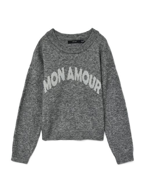 VERO MODA Pullover 'AMOREMIO'  lysegrå / grå-meleret