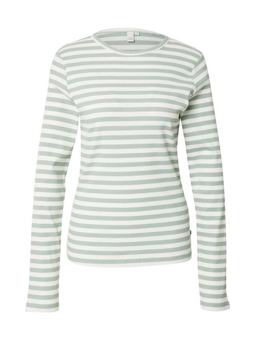 QS Shirts  lysegrøn / uldhvid