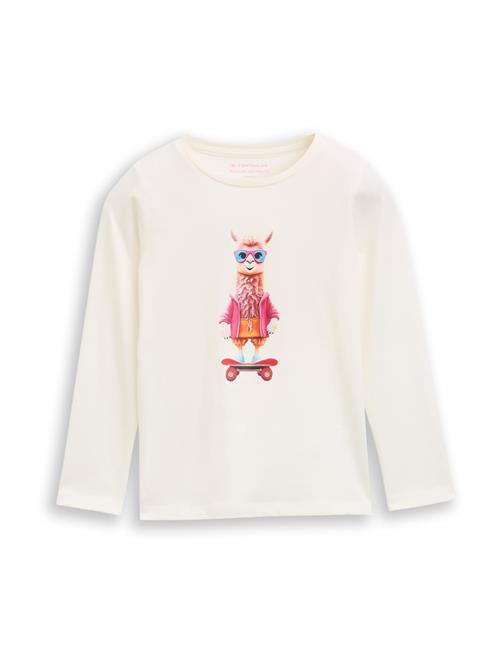 TOM TAILOR Bluser & t-shirts  azur / lyserød / cranberry / uldhvid