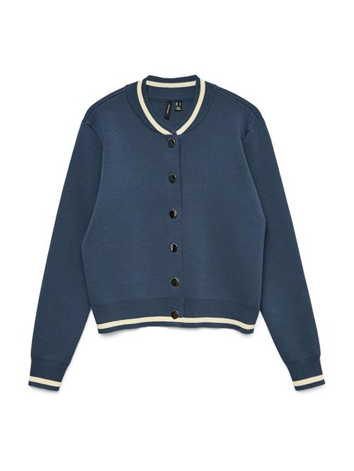VERO MODA Cardigan 'VMEVELIJN'  navy / hvid