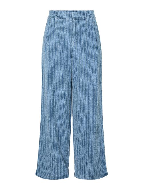 PIECES Jeans med lægfolder 'PCMALBA'  blue denim / lyseblå