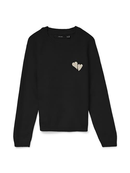 Se VERO MODA Pullover 'VMBam'  sort / hvid ved About You
