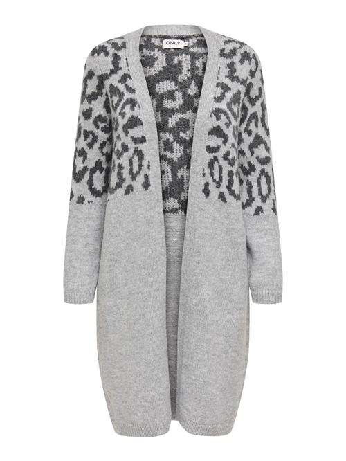 ONLY Cardigan 'JADE'  grå-meleret / sort