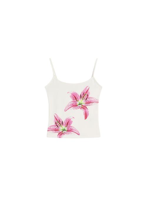 Bershka Overdel  grøn / pink / mørk pink / hvid