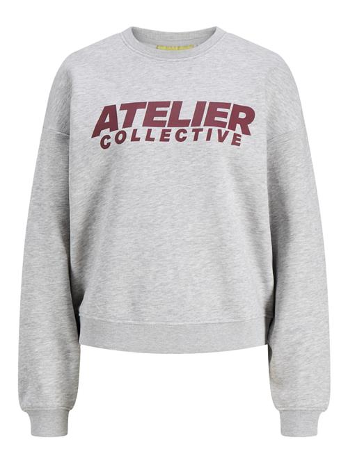 JJXX Sweatshirt 'JACKIE'  grå / kirsebærsrød