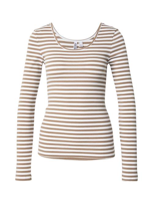 PIECES Shirts 'PCKitte'  greige / hvid