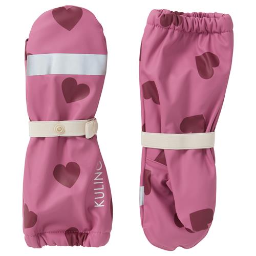 Kuling Vilnius Forede Regnvanter Mauve Hearts  6-8 Y  Lilla  6-8 år  Unisex