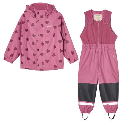 Kuling Ottawa Foret Regnsæt Mauve Hearts  86/92 cm  Lilla  86/92 cm  Unisex