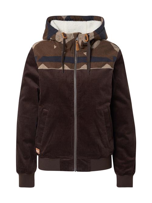 Iriedaily Vinterjakke 'Indi Spice'  navy / brun / cappuccino / mørkebrun