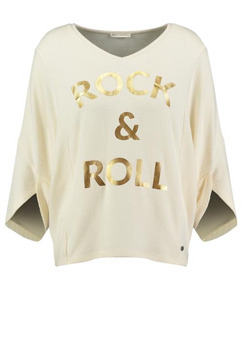 Key Largo Pullover 'Rock´N Roll'  creme / guld
