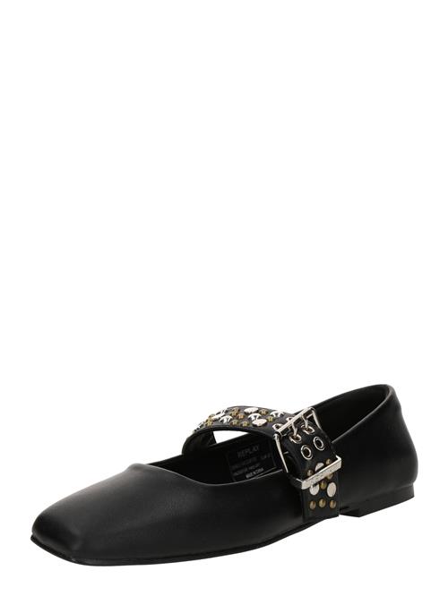 REPLAY Ballerinasko med rem  sort