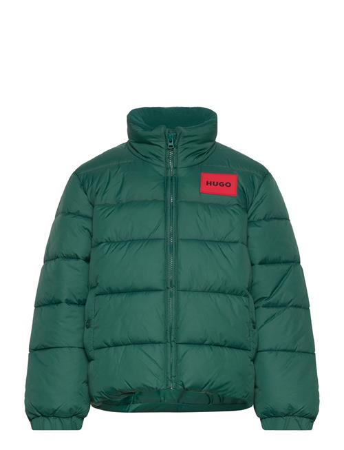 Puffer Jacket Hugo Kids Green
