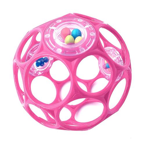 Bright Starts Oball™ Rattle™ Bold Pink 0-1 Y      Unisex