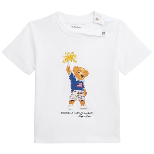 Ralph Lauren Logo Baby T-shirt Hvid 9 months  Hvid  9 måneder  mand