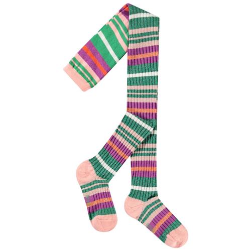 Molo Stripy Tights Exotic Stripe 122/128 cm  Grøn  122/128 cm  Unisex