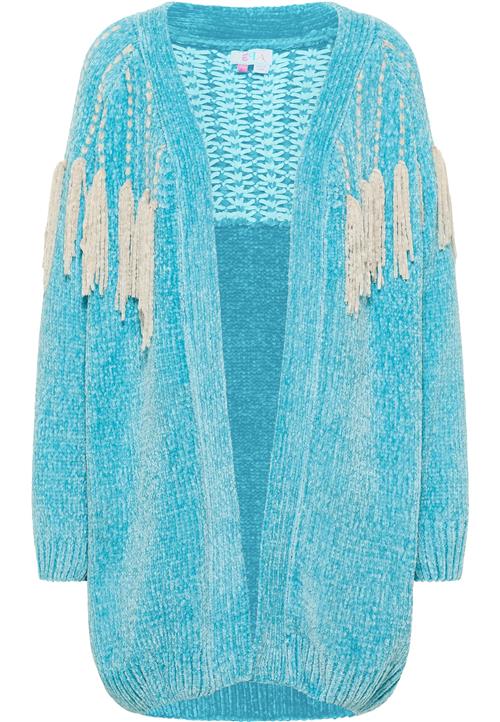 IZIA Cardigan  turkis / offwhite