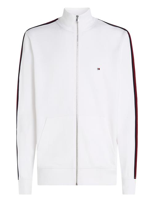 Se Global Stripe Stand Collar Tommy Hilfiger White ved Booztlet