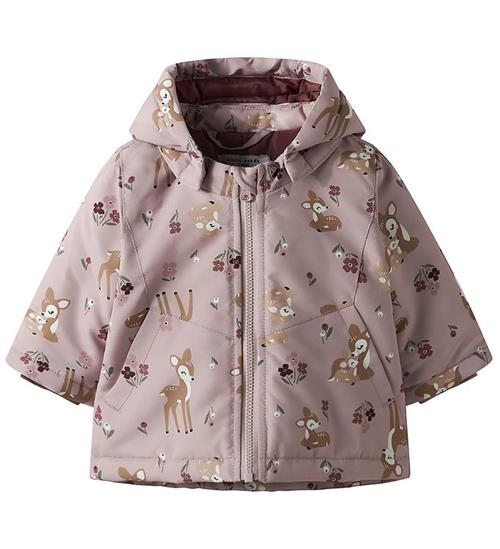 Name It Vinterjakke - NbfMaxi - Violet Ice/BAMBI