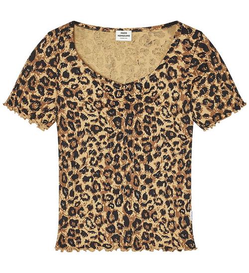 Mads Nørgaard T-shirt - Rib - Leopard AOP/Black