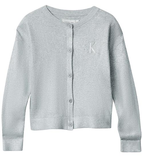 Calvin Klein Cardigan - Strik - Coated - Sølv