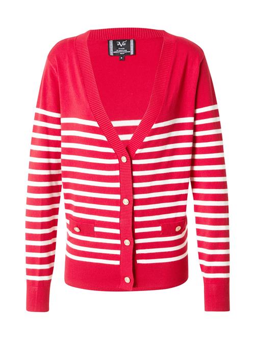 Se 19V69 ITALIA Cardigan 'Fulvia'  rød / hvid ved About You