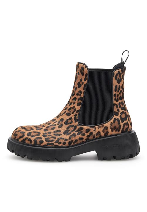 WODEN Chelsea Boots 'Aya Leo'  beige / mørkebeige / sort