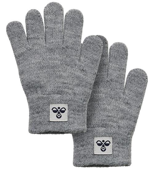 Hummel Handsker - 2-pak - Strik - HmlJr - Gråmeleret