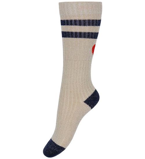 MP Strømper - Rib - Elga - Glitter - Champagne Beige