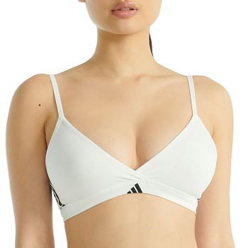 adidas Bh Sport Active 3 Stripes Triangle Bralette Hvid bomuld Small Dame