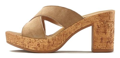 LASCANA Pantoletter  mørkebeige