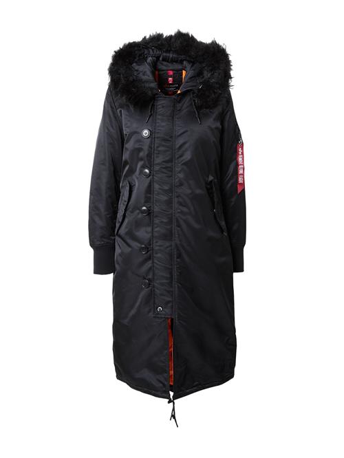 ALPHA INDUSTRIES Vinterparka  orange / rød / sort / hvid