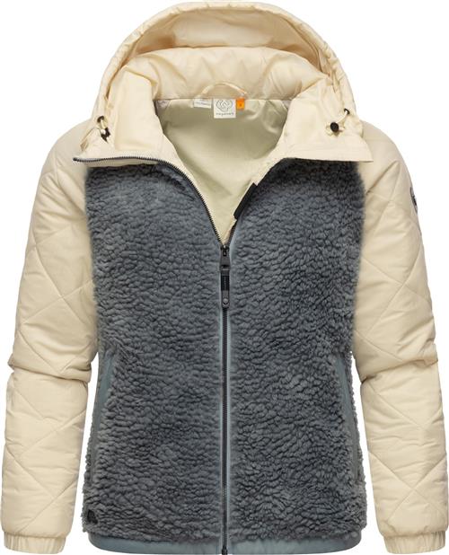 Ragwear Funktionsfleecejakke 'Leeloo'  creme / mørkegrå