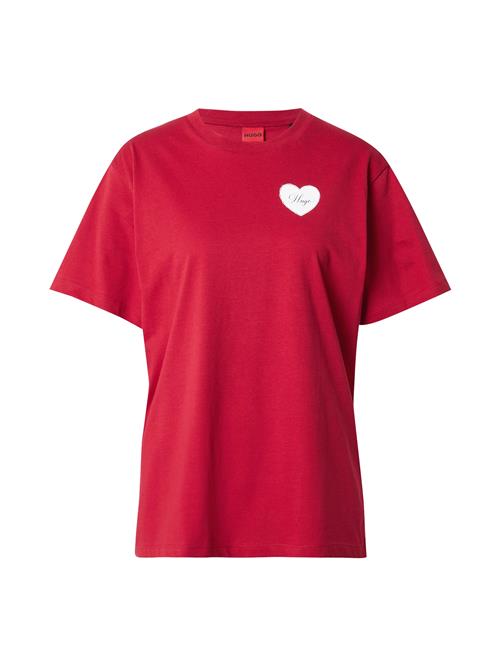 HUGO Shirts  rød / hvid