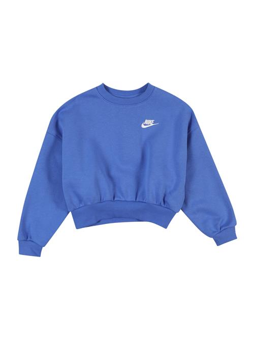 Se Nike Sportswear Sweatshirt 'CLUB FLC'  blå / hvid ved About You