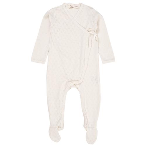 Copenhagen Colors Sparkedragt I Pointelle Cremefarvet 68 cm  Creme  68 cm  Unisex