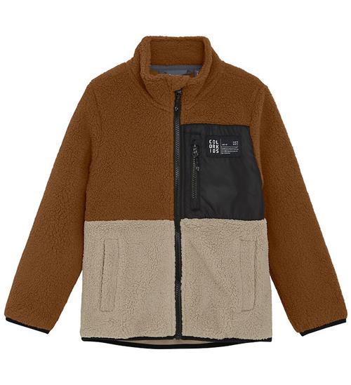 Color Kids Fleece Jakke - Nuthatch