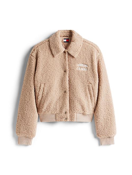 Tommy Jeans Fleecejakke  beige / hvid