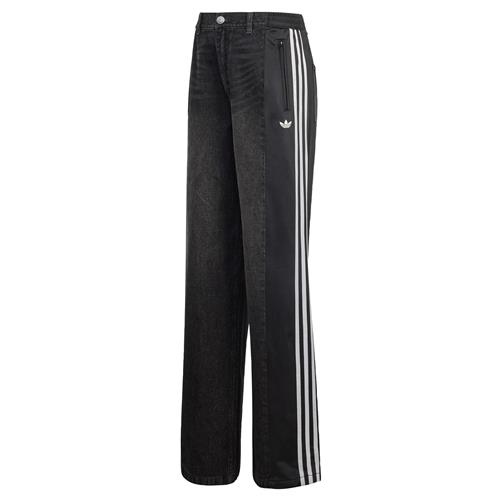 ADIDAS ORIGINALS Jeans 'Firebird'  sort / black denim / hvid