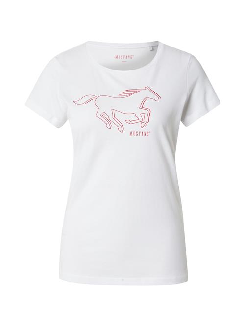 MUSTANG Shirts 'Style Loa'  rød / offwhite