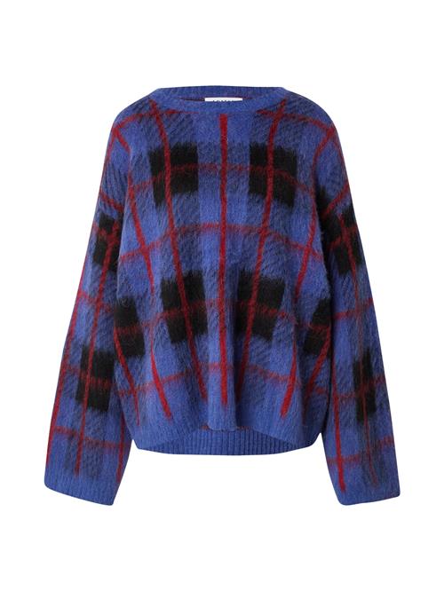 EDITED Pullover 'Christel Wool'  blå / rød