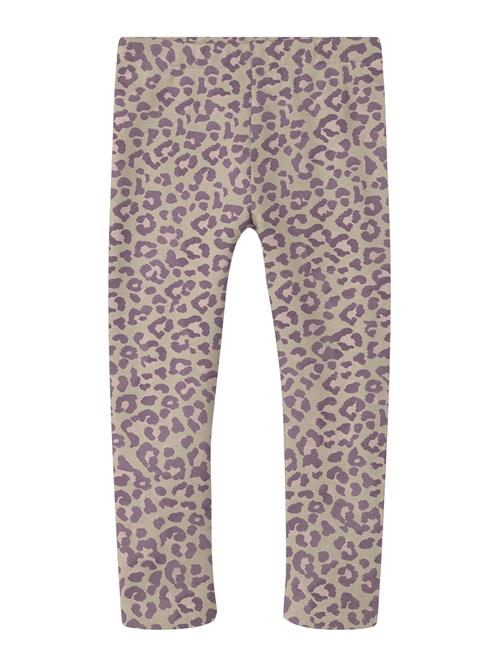 Se NAME IT Leggings 'NMFDavina'  sand / mørkelilla / lyserød ved About You