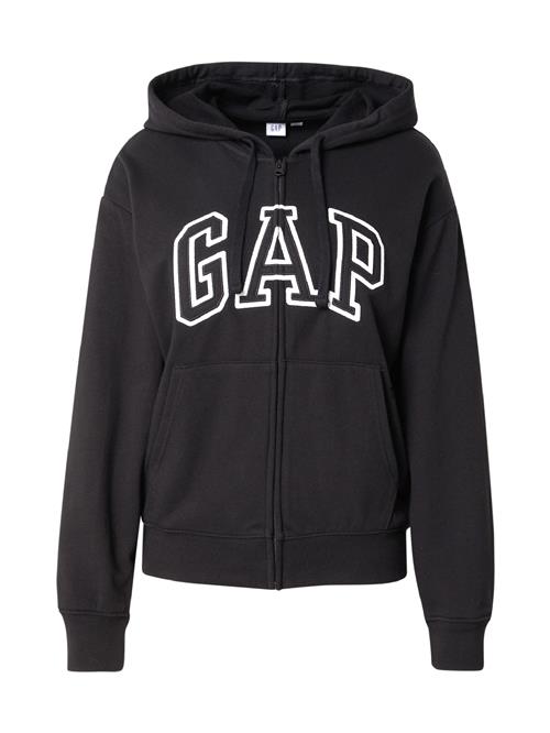 GAP Sweatjakke 'HERITAGE'  sort / hvid