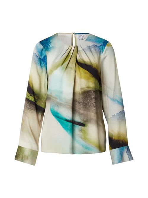 Emily Van Den Bergh Bluse  blå / oliven / petroleum / sort