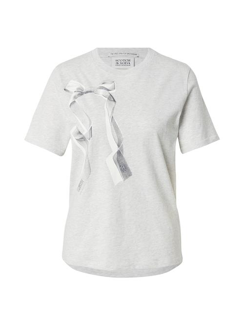 SCOTCH & SODA Shirts 'ARTWORK'  antracit / lysegrå / hvid