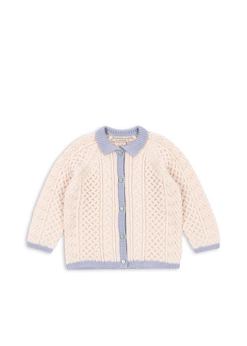 Konges Sløjd Emma Cardigan I Merinould Off White  Off White 5-6 Y  Hvid  5-6 år  kvinde