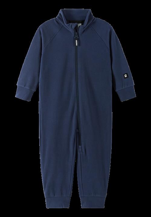 Reima ReimaTec Tarhaan Mellemlags-overtræksdragt I Fleece Beige Navy  Navy-74 cm  Marineblå  74 cm  unisex