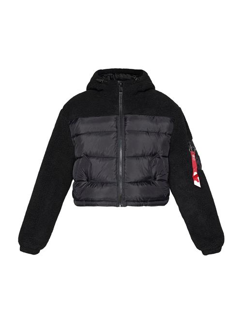 ALPHA INDUSTRIES Vinterjakke  antracit / rød / sort / hvid