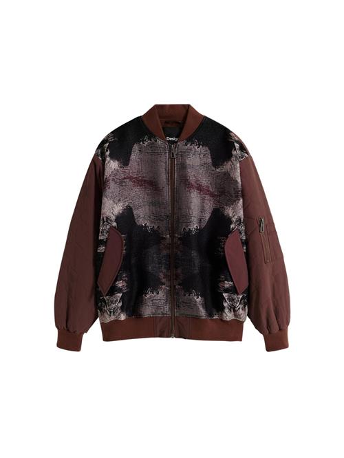 Desigual Overgangsjakke  rustbrun / grå / sort / hvid